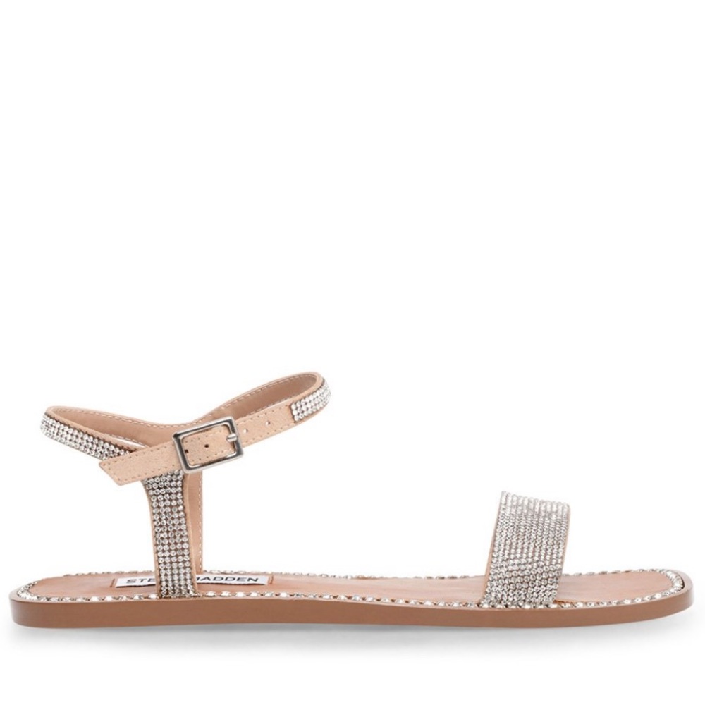 Steve Madden Nickel Rhinestone Sandals - Picture 3 of 7